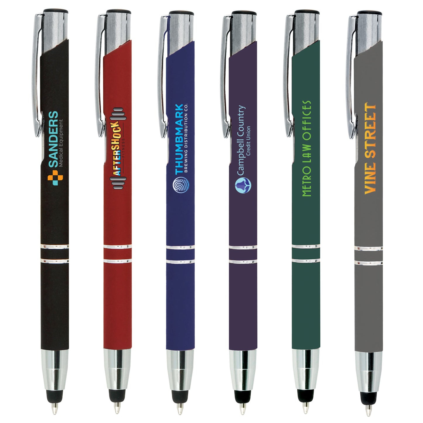 Beaufort Metal Pen w/Bottom Stylus