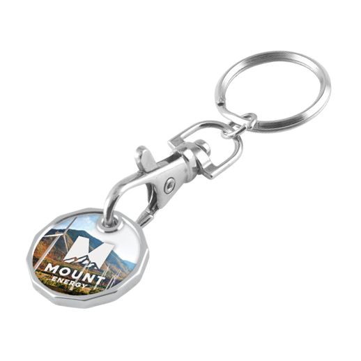 Trolley Coin Keyring