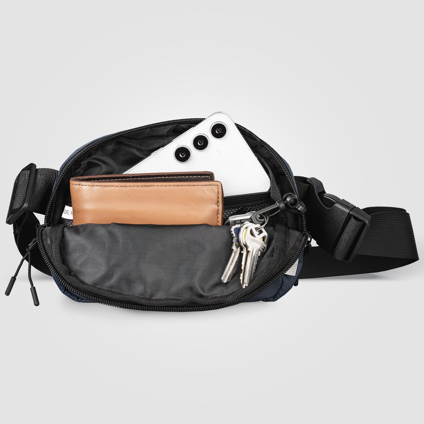 Taiga rPET Nylon Zippered Waist Bag