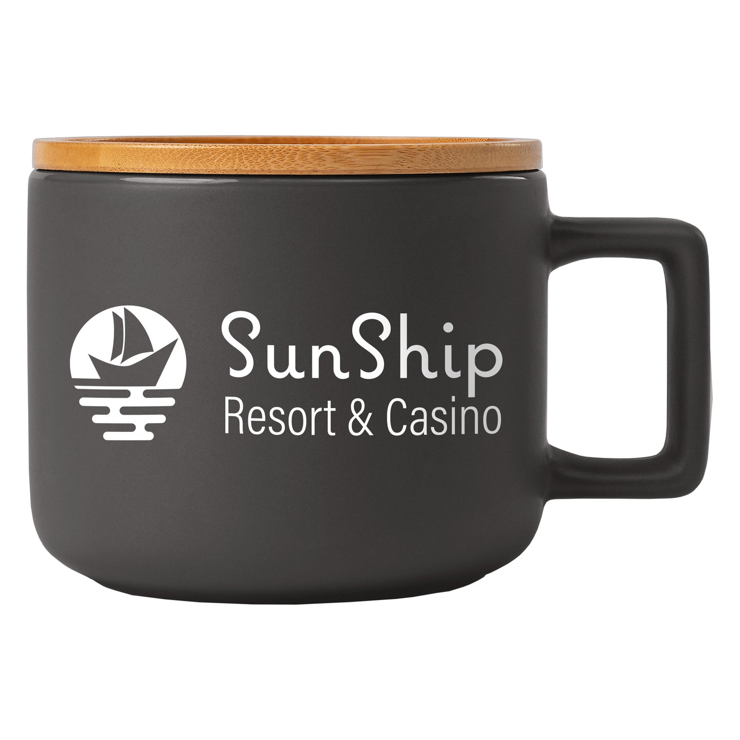 Ceramic Mug with Bamboo Lid