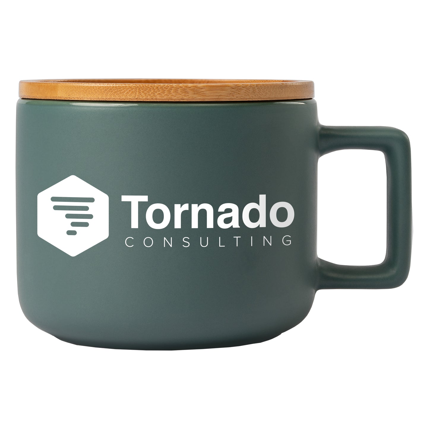 Ceramic Mug with Bamboo Lid