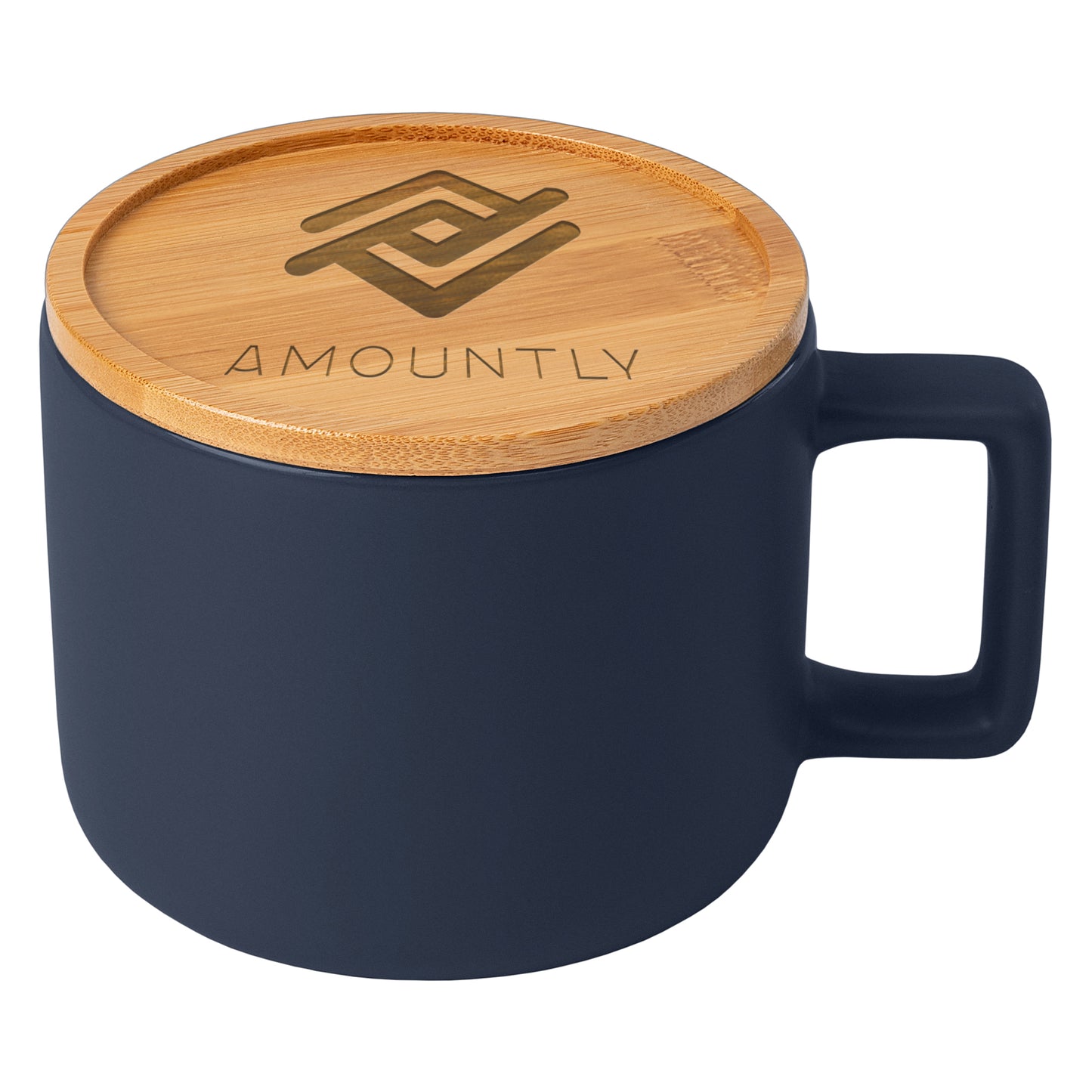Ceramic Mug with Bamboo Lid