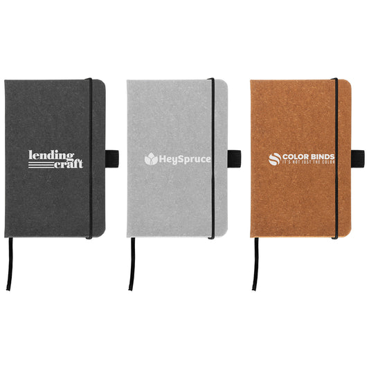 Carson Recycled Leather Notebook A5